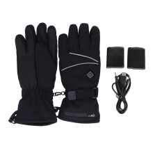 Electric Heated Gloves with 3 Adjustable Temperatures and Lithium Battery for Outdoor Activities M