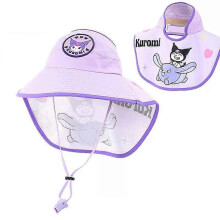 1Pc Cute Sanrio Empty Top Shawl Sun Hat Summer Outdoor Children Sunscreen Visor Hat Cartoon Beach Sunhats Kids Hats For Boy Girl