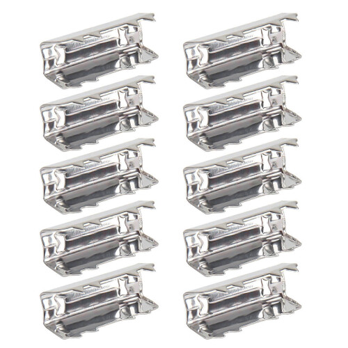 10Pcs/pack GT2 Timing Belt Fixed Clamps Crimp Style 6mm Width Belt Fixing Clips Replacement 3D Printer DIY Accessories Multicolor