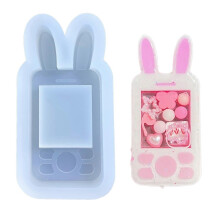 Molde de silicone transparente com desenho, para resina, pendente e joalharia DIY, multicolor, ideal para artesanato e m