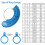 2X Ring Size Measuring Tool Set, Ring Mandrel Ring Sizer Gauge, Ring Sizing Stick and Ring Gauge 5