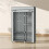 Light Grey Fabric Wardrobe with 6 Shelves and Clothes Rail 5