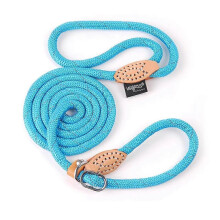 Lesă glisantă, fabricată manual în SUA, pentru câini de talie mare, impermeabilă, garanție Mendota, combinație de le