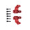 Kit di Sterzo Anteriore per Auto RC, per UDIRC 1/16 GR UD M16, Accessori per Auto RC, Rosso 2