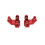 Kit di Sterzo Anteriore per Auto RC, per UDIRC 1/16 GR UD M16, Accessori per Auto RC, Rosso 4