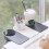 Drink Cup Holder Table Side Water Cup Shelf Office Desktop Computer Desk Fixed Cup Holder Desk Storage Clip, White 3