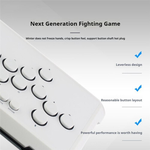A50 Hitbox Controller Gaming Keyboard RGB Light Arcade Joystick Controller for PS4/PS5/PC/Steam Fightstick Keyboard 2