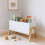 Children's White Bookcase, Toy Storage - Wood, 66.5cm 1