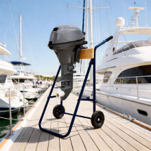 Outboard Motor Stand, Steel & Wood, 100 kg Capacity