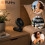 Ventilateur portable noir, USB-C, batterie 2400 mAh 5