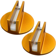 2PCS Almofada Magnética Universal, Almofada de Alumínio Ranhurada com Fenda, para A Maioria Dos Carros, SUVs e Caminhões
