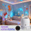 LED Ocean Projector Light, 360 Rotating Dynamic Night Light, USB Powered Ambient Lamp, Decorative Lighting Ocean 3