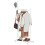 White Mobile Clothes Rack with Wheels Rail Hooks and Shoe Rack 2