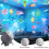 LED Ocean Projector Light, 360 Rotating Dynamic Night Light, USB Powered Ambient Lamp, Decorative Lighting Ocean 4