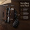 Multitool Sheath for Belt - Pouch & Leather Case with Flashlight Holder,Pen Loop & Keychain Clip for Men Black 2