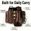 Multitool Sheath for Belt - Pouch & Leather Case with Flashlight Holder,Pen Loop & Keychain Clip for Men Black 3