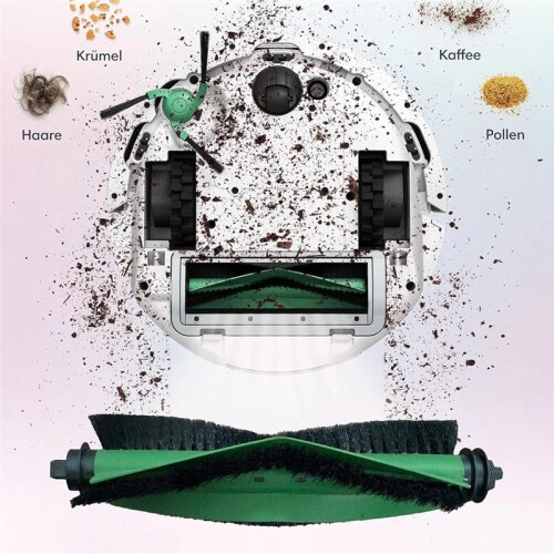 Replacement Parts for    &  Slim Robotic Vacuum Cleaner, Roller Brushes + Side Brushes + Filters 2