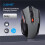 Mouse da Gioco Silenzioso Wireless Dual Mode BT&2.4G, Ergonomico con 6 Pulsanti e DPI Regolabile, per PC e Notebook 2