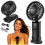 Ventilateur portable noir, USB-C, batterie 2400 mAh 2