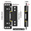 2 Pack Ultra-Thin Hidden Door Hinges, Adjustable Concealed Hinges, Silent Smooth 110 Opening Hinges 8
