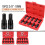 10PC 3/8" Drive Socket Set H3-14/T20-60 with Red Case, Professional Torx/Hex Tool Kit for Auto Maintenance Hex Type 3