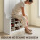 White Wardrobe with Shelf Bench Hooks and Shoe Storage 7