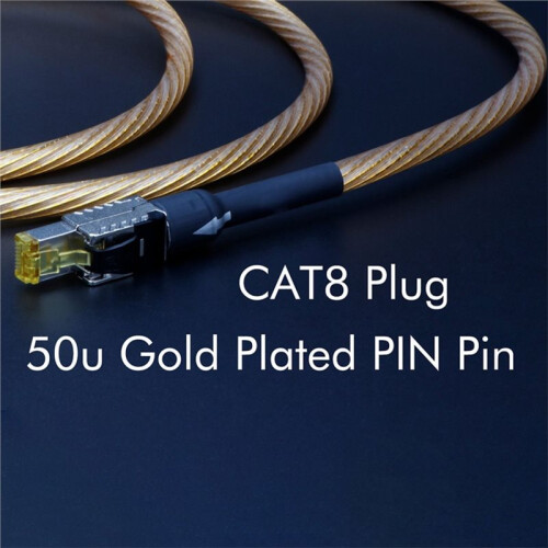 HIFI Network Patch Cable Cat8 Ethernet Cable Rj45 Interface 40Gbps 2000Mhz Speed for Applied to Computers Notebook 1M 2