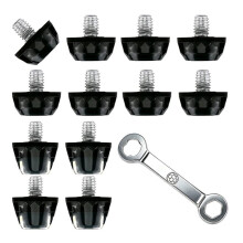 12PCS Replacement Soccer Cleats Studs,M5 Football Cleat Spikes with Wrench,Soccer Boot Cleats