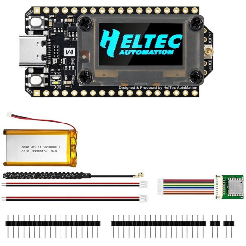 Heltec WiFi LoRa 32 V4-R8 Dev-Board ESP32-S3R8 SX1262 LoRa Node WiFi BLE with GPS Module and Battery for Meshtastic 2