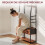 Wardrobe with Shoe Rack Bench Hooks and Clothes Rail Brown 8