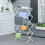 Foldable 8 Tier Tower Clothes Airer Drying Rack White 3