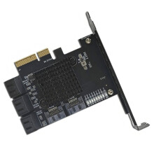 PCIe zu 8 3.0 Erweiterungskarte PCI-E 4X zu SATA3 Controllerkarte 6Gbps Adapter für HDD SsD NAS Mining
