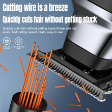 Professionele haartrimmer voor thuisgebruik, perfect voor vintage, strak naar achteren gekamde kapsels, inclusief opzetstukken. Verkrij