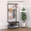Coat Rack with Shoe Bench 5 Hooks and 2 Storage Tiers 6