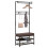 Coat Rack with Shoe Bench 5 Hooks and 2 Storage Tiers 2