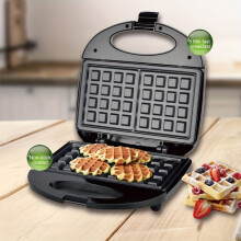 2-Slice Belgian Waffle Maker, PFAS-Free Ceramic Non-Stick Plates for Mini Waffles