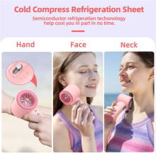Fan 100 Gear Wind Speed Electric Fan Digital Display Adjustable Turbo Portable Handheld of Cold Compressed Sheets B