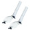2 Pack Heavy Duty Pool Pole Hanger, Wall Mount Pool Telescopic Pole Bracket, Rust Proof Fixed Holder White 1