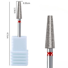 5Pc Polishing Stone Nail Drill Bit Milling Cutter for Cuticle Clean Gel Overflow Removal Manicure Pedicure Tool 0.4mm