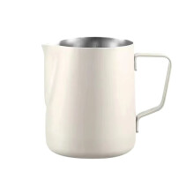 Milchaufschäumkrug 600 Ml, Edelstahl-Espressokrug zum Dampfen, Milchkännchen, Perfekt für Milch, Sahne, Wasser, Säfte 600 Ml