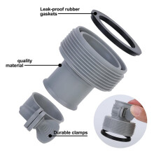 1.25 Inch to 1.5 Inch Type B Hose Adapters Hose Conversion Adapters B for Pool Upgrade Filter Pumps