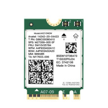 WiFi6E M.2 Network Card BT5.3 Tri Band 5Ghz/6G/2.4G 5374Mbps 802.11AX Wireless NGFF Network WiFi Card for PC Laptop