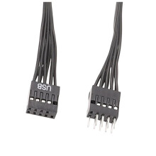 Computer Motherboard Front Panel USB 9Pin Male to Female USB2.0 9Pin Male to Female Extension Cable 24AWG Wire