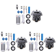 3X Robot Programmable Robotic Kit Based BBC Microbit V2 and V1 for STEM Coding Education with Chargeable Battery(A)