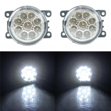 Fog Lights for  Focus MK2 2009-2011 Halogen Headlight Fog Lamp Cover Grille Chrome Bezel Harness Kit Accessories