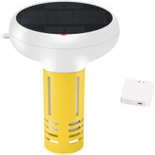 7 in 1 Tuya ZigBee Solar Water Quality Tester PH ORP Total Dissolved Solids Salinity Temp Chlorine Meter for Pool