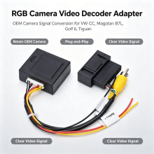 For Video Audio Converter Adapter and Car Backup Camera Parts, RGB to AV Decoder Box for Magotan for Cubic Centimeter