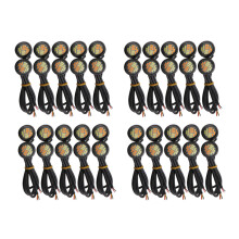 40 Pcs 12V 23mm Dual Color Switchback 4014 Smd 12 LED Drl Eye Daytime Light Car Motor Turn Lights