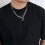 Κολιέ choker με vintage μαργαριτάρια και αστραφτερές χάντρες, με στιβαρούς 4