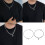 Κολιέ choker με vintage μαργαριτάρια και αστραφτερές χάντρες, με στιβαρούς 2